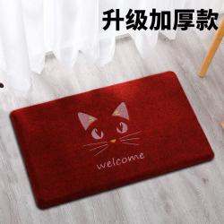 논슬립 미끄럼방지 입문 입주 발판 오일 컨트룰 흡수 롱스틱 주방 바닥매트 화장실 샤워 침실 러그 문매트 4307435945, 40x60cm, 야옹성인 망설이다 레드 40 *60