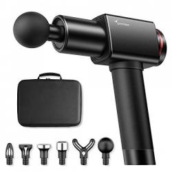 마사지 건 6 개의 마사지 헤드 11mm 진폭의 Sportneer 마사지 건 목 등 통증 완화를위한 18.8V 강력한 모터가있는 매우 조, 단일상품