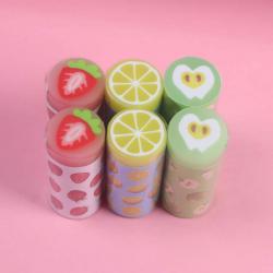 초밥 슬라이스 귀여운 만화 크리 에이 티브 아이스크림 샌드위치 청소 모양 지우개상금 대형 동물 아트 지우개, 9904과일스타일6위안
