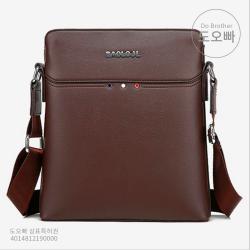 도오빠 남성 숄더백 크로스백 메신저백 PU가죽 휴대폰 포켓 지퍼 핸드백 캐주얼 남자숄더백 남자크로스백 남자메신저백 남자핸드백