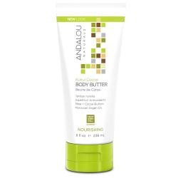 Andalou Naturals 쿠쿠이 코코아 너리싱 바디 버터, 236ml, 1개