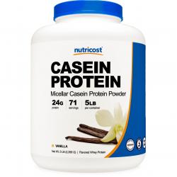 뉴트리코스트 카제인 프로틴 5파운드 바닐라맛 1병 5lb 1서빙 31.86g 71회분 Casein Protein 5 Lbs Vanilla 