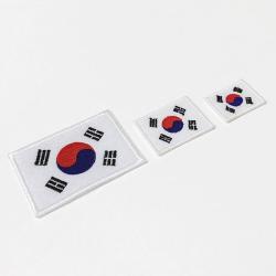 태극기 자수 와펜 패치 열접착 와펜 3가지 사이즈