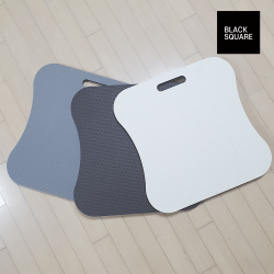 이디티씨 블랙스퀘어 스텝퍼매트 무소음스텝퍼 계단운동기구 걷기운동기구 50cm x 50cm x 2.3cm, 그레이