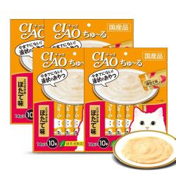 이나바 챠오츄르 고양이 간식 14g SC126, 닭가슴살 + 조갯살 혼합맛, 40개