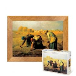 퍼즐피플 직소퍼즐 명화, 이삭줍기 150피스 액자포함(우드골드), 150p