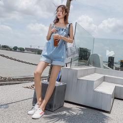 HOLA 여자 데님 반바지 점프슈트 청 멜빵반바지 CSP-000113945