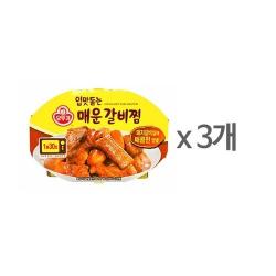 오뚜기 입맛돋는 매운갈비찜, 180g, 3개