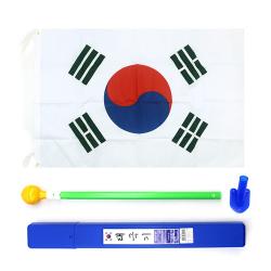 태극기 국기함세트 3단 조절 국기 깃발 깃봉 태극기세트 국경일 게양 삼일절 현충일 광복절, 국기함세트-1개