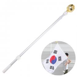 태극기 깃대 2단 알루미늄 봉 응원용국기 게양 깃봉 단품
