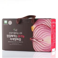 [건강이열리는나무] 껍질째 먹는 유기농 자색양파즙 1상자 빨간양파즙 적양파즙, 1박스
