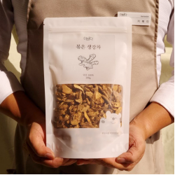 깨끗하게 관리하고 저온으로 볶아낸 더하다 볶은 생강차 국산 국내산 200g