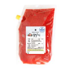 봄봄푸드 1kg 2kg 대용량 과일청 수제청 카페 납품 에이드 스무디 라떼, B23_요술딸기2kg, 1개