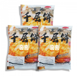 홍홍 중국식품 동관 천층병 500g 5개입 밀가루떡 챈청빙 중국아침식사 중국빵 500g 3개