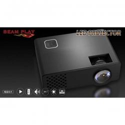 주소창 소형 LED 영사기 BEAMPLAY 1000 루멘 풀 HD 입력 대응 미러 투영 모드 지원 카메라 삼각대 지원, 단일상품