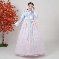 여성한복 결혼식 혼주 어른 한복 레이스 신랑 신부 어머니 시어머니 예쁜