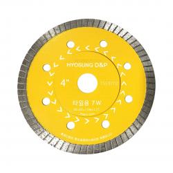 4인치 터보날 기본날 타일날 105-1.2T 내경15mm