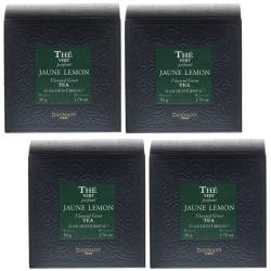 Dammann JAUNE LEMON 다만프레르 옐로우 레몬 그린티 25티백 4팩 (총 100크리스탈티백), 4팩