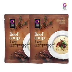 1+1 간편한 조리 청정원 우리쌀 쇠고기크림수프 60g, 02_1+1크림수프60g