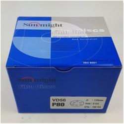 태양연마 필름 5인치 6홀(100장)/ 원형사포, 60번