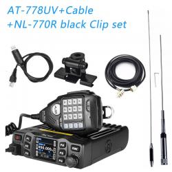 ANYTONE AT-778UV 듀얼 밴드 트랜시버 미니 모바일 라디오 방송국 VHF 136-174 UHF 400-480MHZ 아마추어 라디오 워키 토키 25W