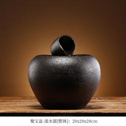 인공폭포 미니분수대 인테리어 가정용 물소리 선물 책상 장식 정원용품, D