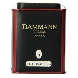 Dammann Freres Loose Leaf Quatre Fruits Rouges 다만 프레르 라즈베리 향 프루츠 루즈 티 홍차 잎 차 100g
