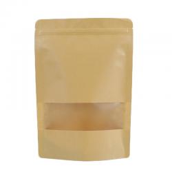 스탠드 소분 커피 봉투 크라프트 창 100g용 12x20cm, 100장