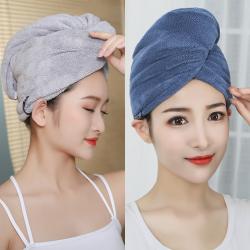 일본 더블 드라이 모자 초강력 흡수 속건 드라이 수건 닦다 머리 수건 두껍다 목욕 모자 가방 두건