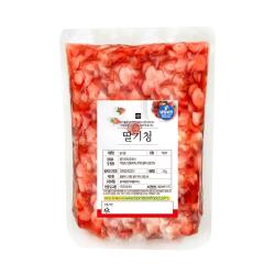 봄봄푸드 1kg 2kg 대용량 과일청 수제청 카페 납품 에이드 스무디 라떼, B07_딸기청2kg, 1개