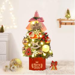 크리스마스 40cm 설레는 밤 완제 트리 풀세트(전구포함), 혼합색상