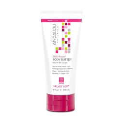 Andalou Naturals 1000 로즈 벨벳 소프트 바디 버터, 236ml, 1개