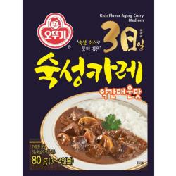 오뚜기 3일 숙성카레 약간매운맛 80g, 80g, 98개