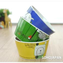 애니멀 컬러 그릇 어린이 찌개 국 된장 밥도둑 밥투정, 블루_돼지