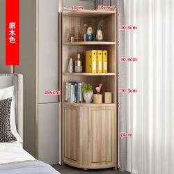 모서리 코너 구석장 삼각형 코너장 코타치 모서리책장, 라이트브라운-(50X50X186cm)_직접