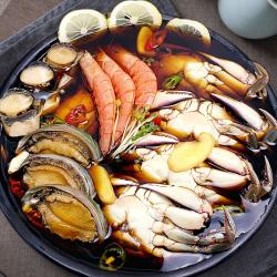 [모든반찬] 간장게장 모든장(암꽃게장 5마리+완도전복장+소라장+새우장) 2.3kg, 1개