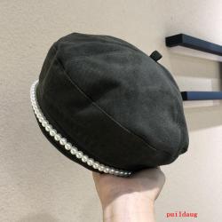 puildaug 풀 코트 베레모 여성의 가을과 겨울 조커 우아한 복고풍 화가 모자
