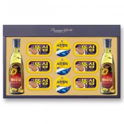 자체브랜드 목우촌 명절 선물세트 혼합2호 뚝심 햄 해바라기유 사조참치 통조림, 1개