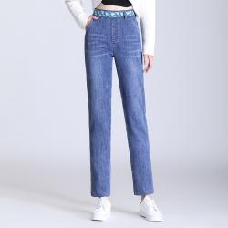 하이웨스트 경국숙원 여성 빅사이즈여자바지 와이드 루즈핏 슬림핏 일자 통 얇은