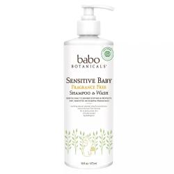 바보보타니컬스 센서티브 베이비 샴푸 And 워시 프레그런스 프리 1개 473ml