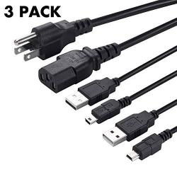 PS3 컨트롤러 충전 케이블 Set 2 Pcs PS3 무선 컨트롤러 요금& 동조 케이블, 상세내용참조