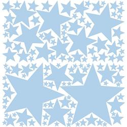 극장 장식 119 분리형 벽 스티커 베이비 블루 박탈 (Large Baby Blue), Large, Baby Blue