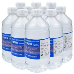 대한약품 정제한물 1000ml 10개 정제수 증류수 단품