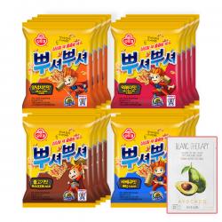 뿌셔뿌셔 x 16개 4종세트 불고기맛 바베큐맛 양념치킨맛 떡볶이맛, 01){불고기4+바베큐4+양념치킨4+떡볶이4+코코사은품