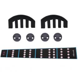 STK7pcs 고무 바이올린 연습 음소거 세트 발톱 음소거 및 라운드 음소거 스티커