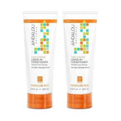 안달로우스 내츄럴스 Andalou Naturals Argan Oil Plus & Shea Leave-In Conditioner 아르간 오일 시어 컨디셔너 6.8 Fl.oz(200ml) 2팩, 1세트
