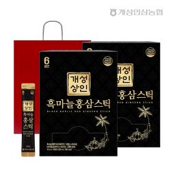 [개성상인] 실속형 대용량 흑마늘홍삼스틱 10ml x 100포 x 2개 /전용쇼핑백 /개성인삼농협, 2개, 10ml 100포
