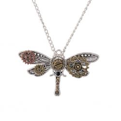 STK빈티지 세련된 유행 steampunk 잠자리 모양의 멀티 이혼 여성 목걸이 1pc