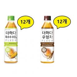 롯데칠성음료 더하다 옥수수수염차 12개 + 우엉차 12개 총24개(500ml), 24개