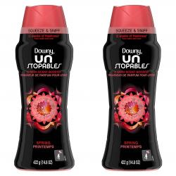 다우니 섬유 유연제 422g 2팩 센트 부스터 스프링 언스토퍼블 향 Downy Unstoppables In Wash Scent Booster Beads Spring 14.8 Ounce 1set